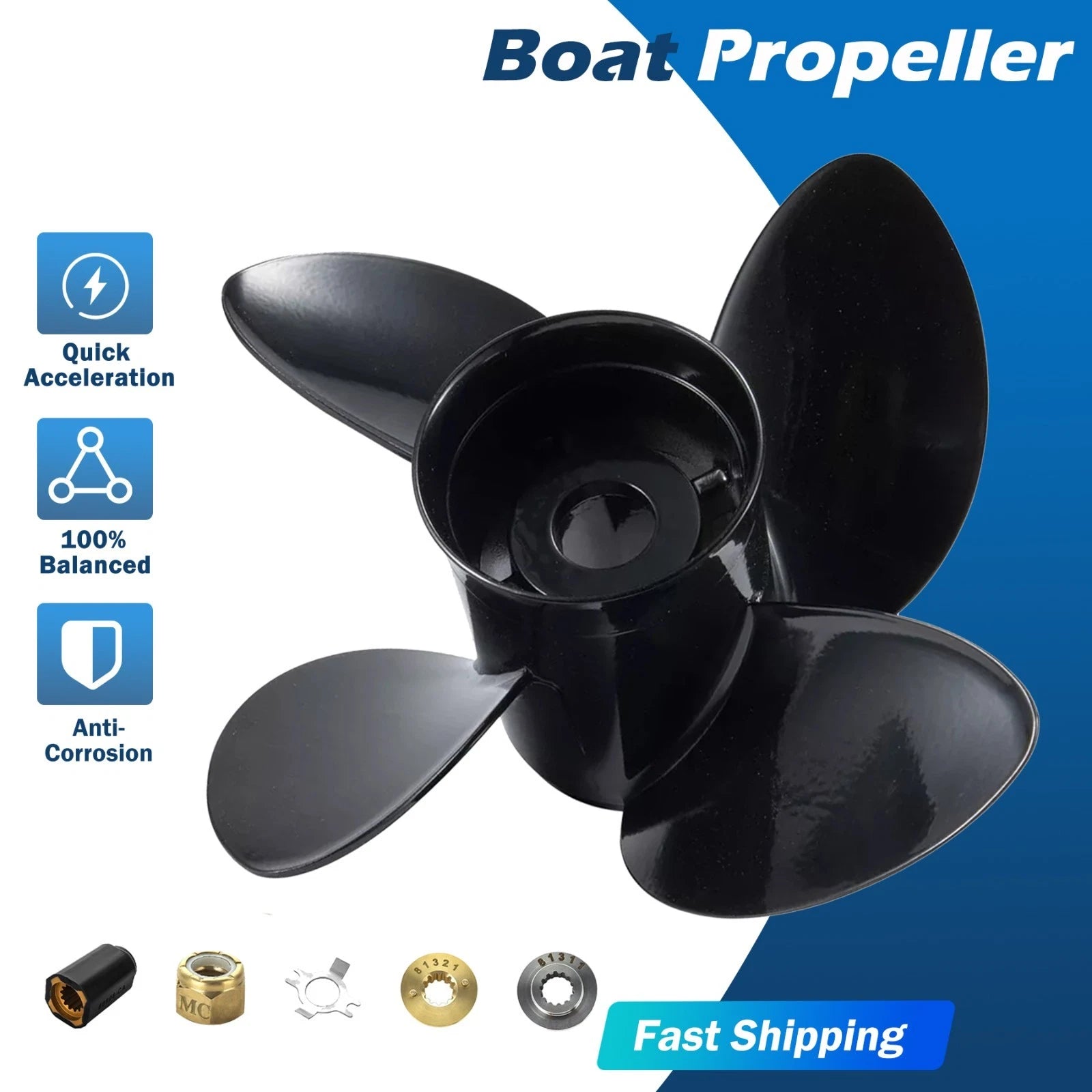 15 X 15 Outboard Propeller Fit Mercury/mercru<wbr/>iser Engines