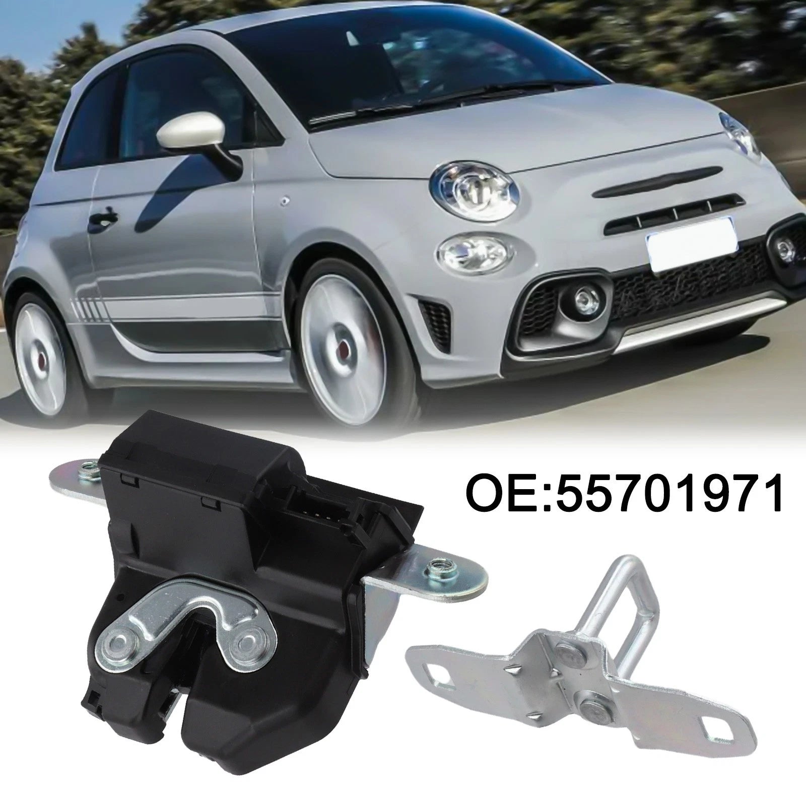 Boot Lid Lock Actuator For Fiat 500 595 695 Hatchback And Convertible