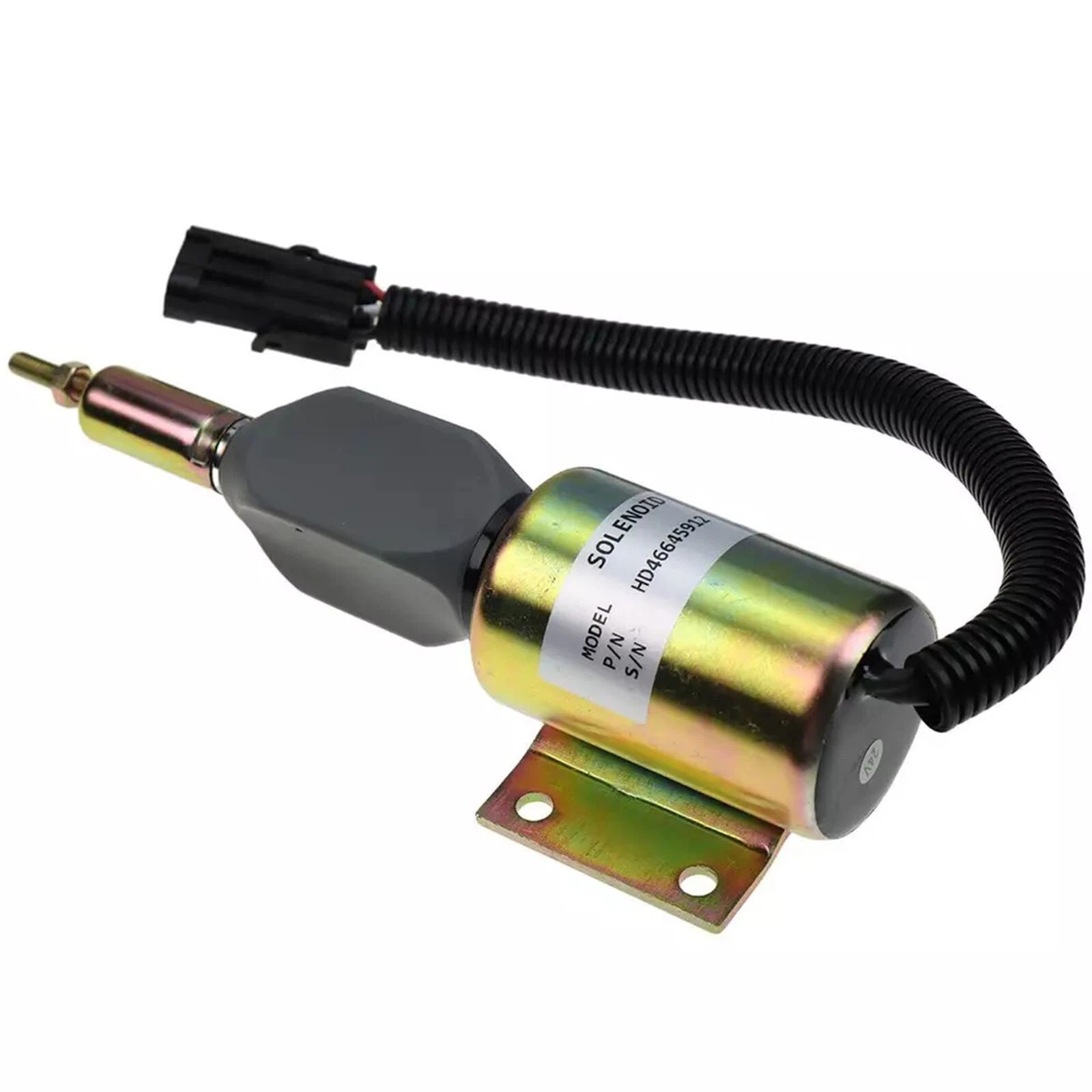 24V Fuel Shutdown Solenoid 3990771 Re516083 For Cummins 6ct John