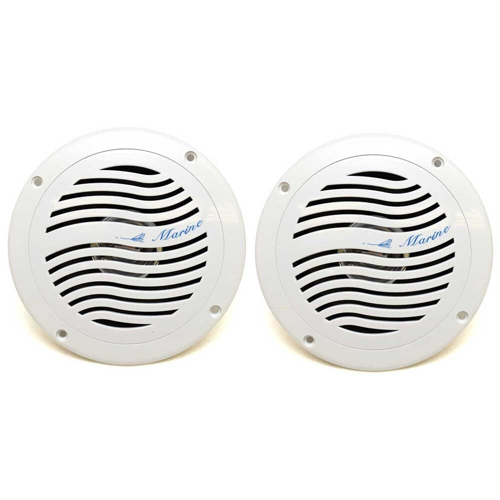 Pontoon Boat Stereo Speaker 25 Watt White Pair