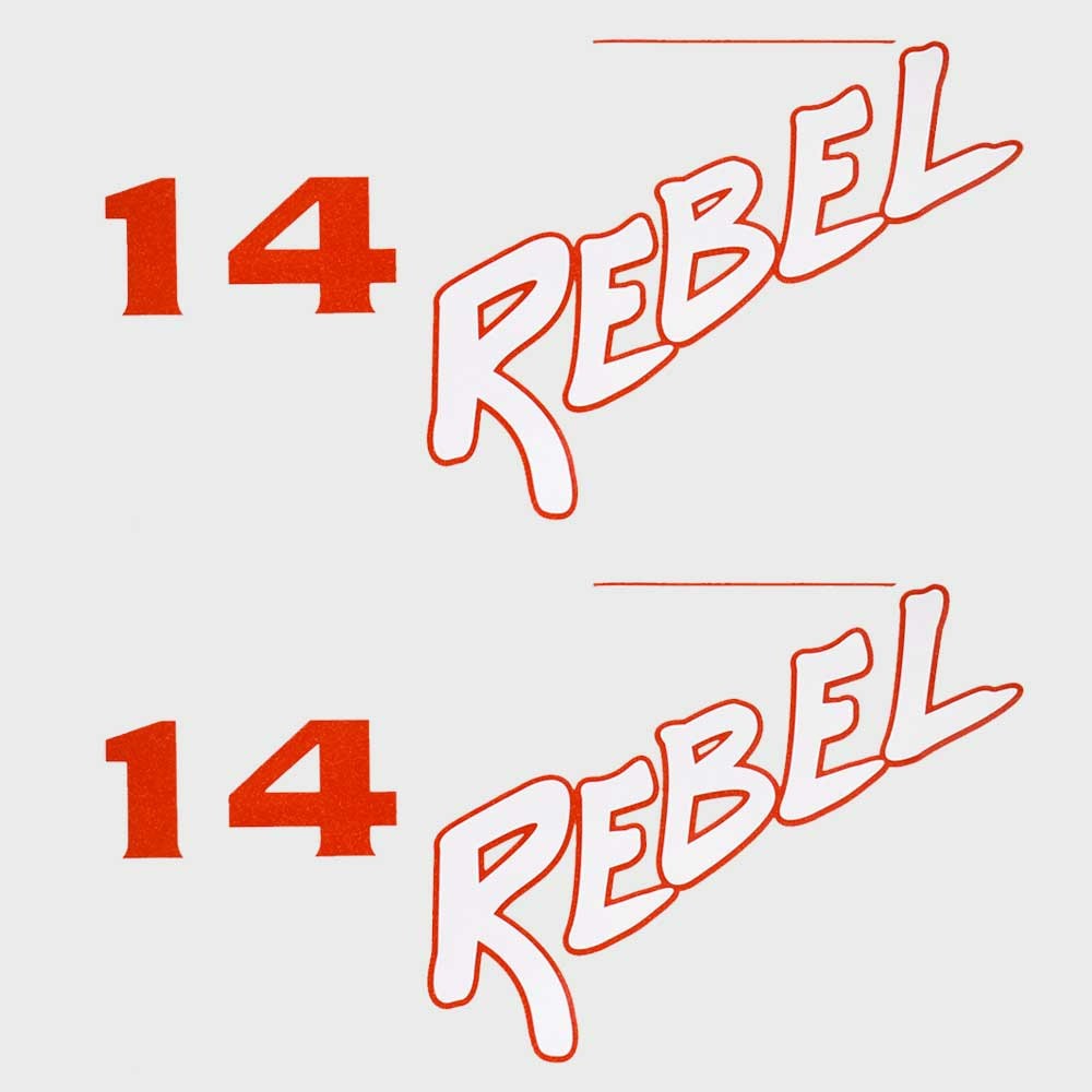 Lund Boat Model Decals 14 Rebel Stickers by Lund