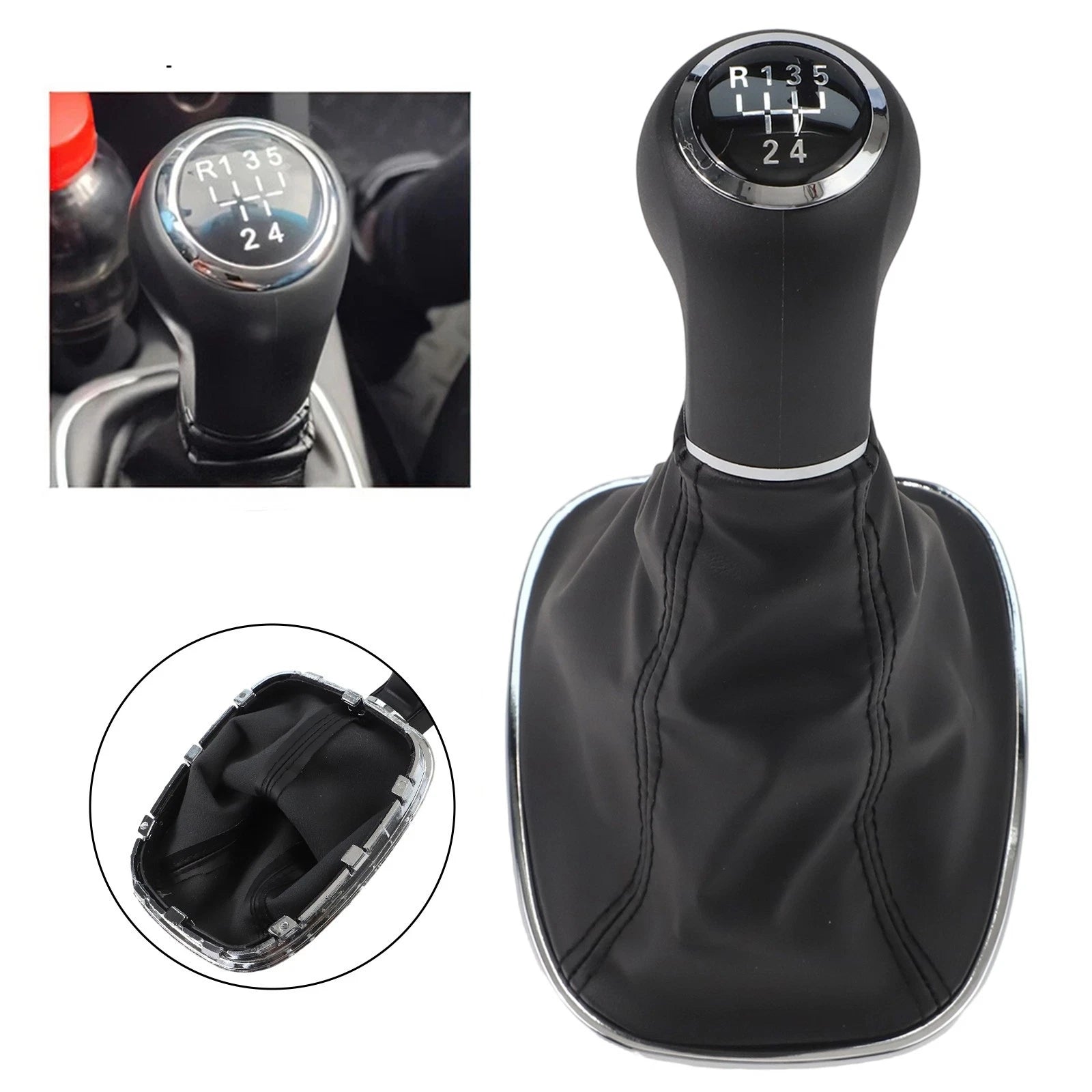 For Vauxhall 5 Speed Gear Shift Knob &Amp; Gaiter Boot For Corsa E