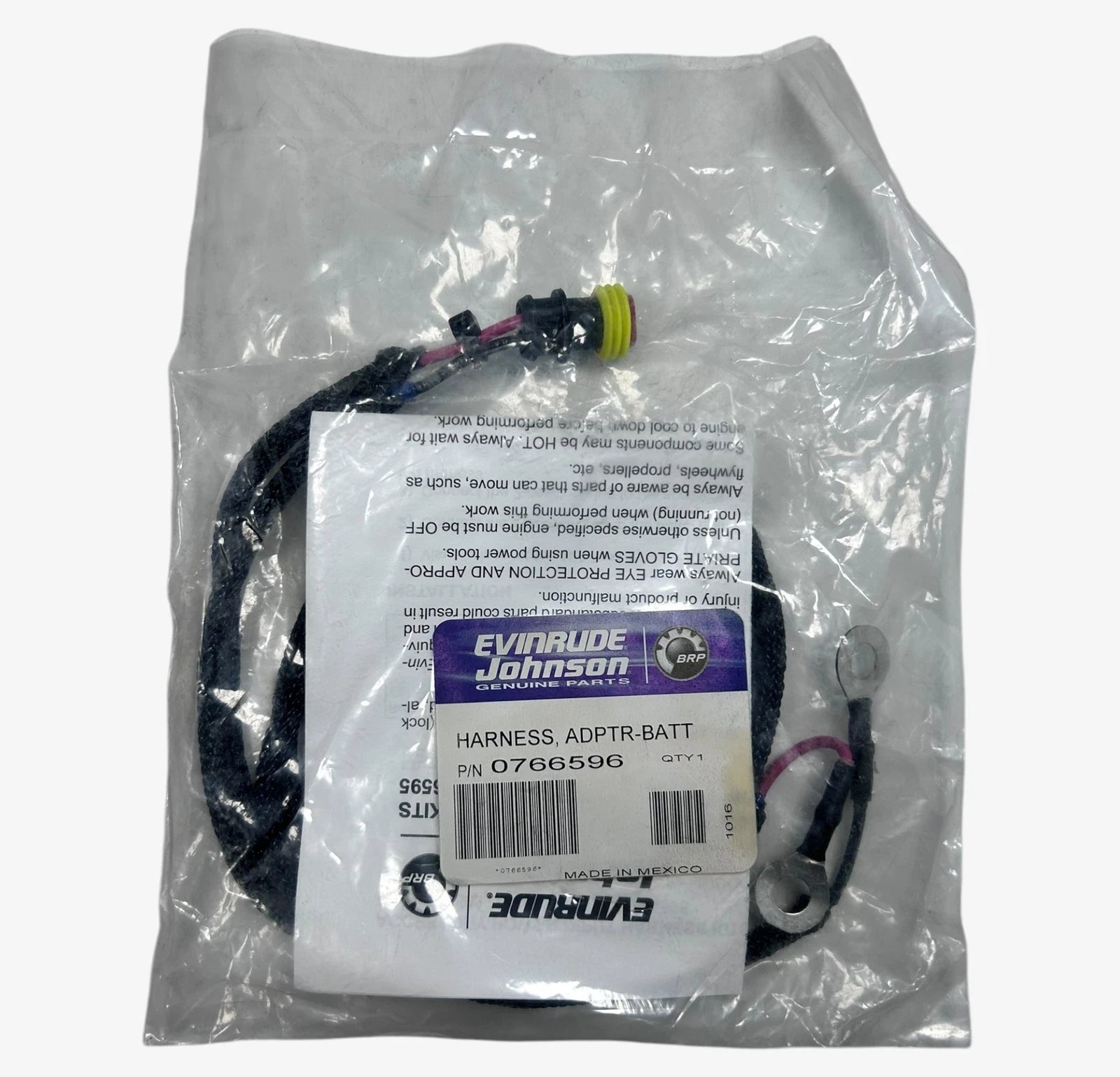Evinrude Johnson 0766596, Battery Adapter Cable | Hook & Hull Co