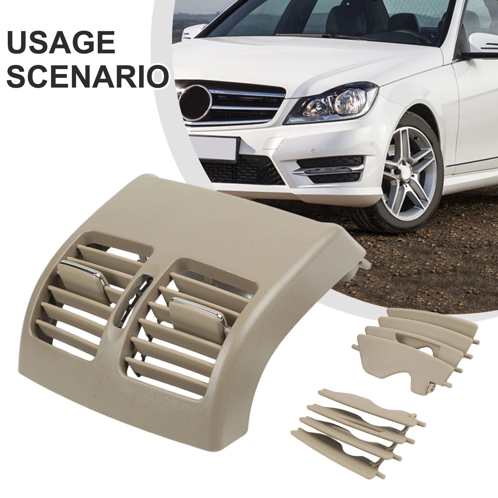 Rear Air Grille Ac Outlet Air Vent For Mercedes C-class W204 2007 -