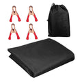 Stylish Black Awning Cover For Rear Barn Door Weather Resistant