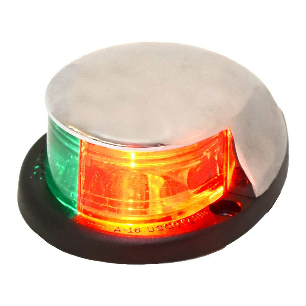 Perko Boat Bi-Color Bow Light 0227000CHR Horizontal 12V Chrome by Perko
