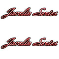 Javelin Series Boat Decals Black Red