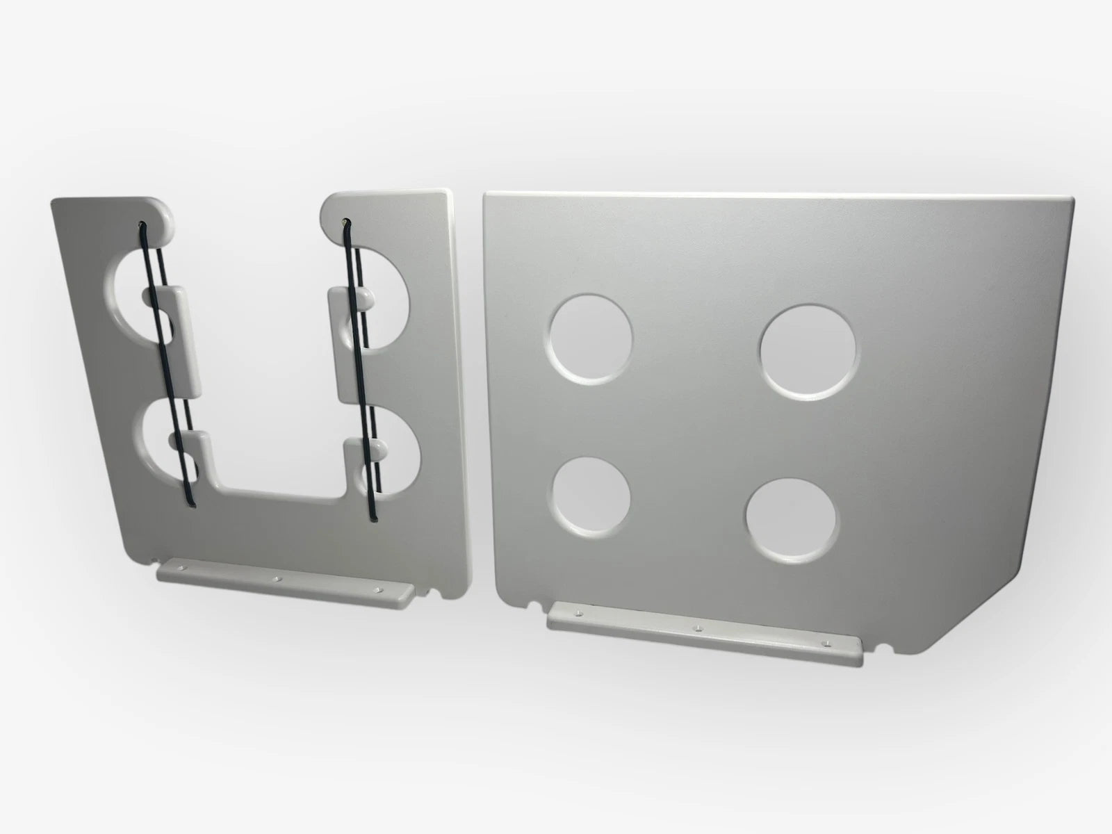 Boat Rod Storage, 4 Rod, 2 Piece, Marine Mountable, White