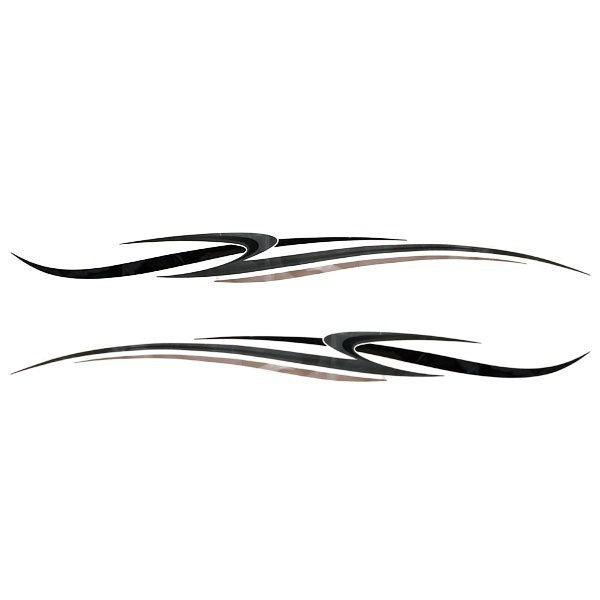 Misty Harbor Boat Decals 001626-EBONY Graphic Stickers Set of 2 by Misty Harbor