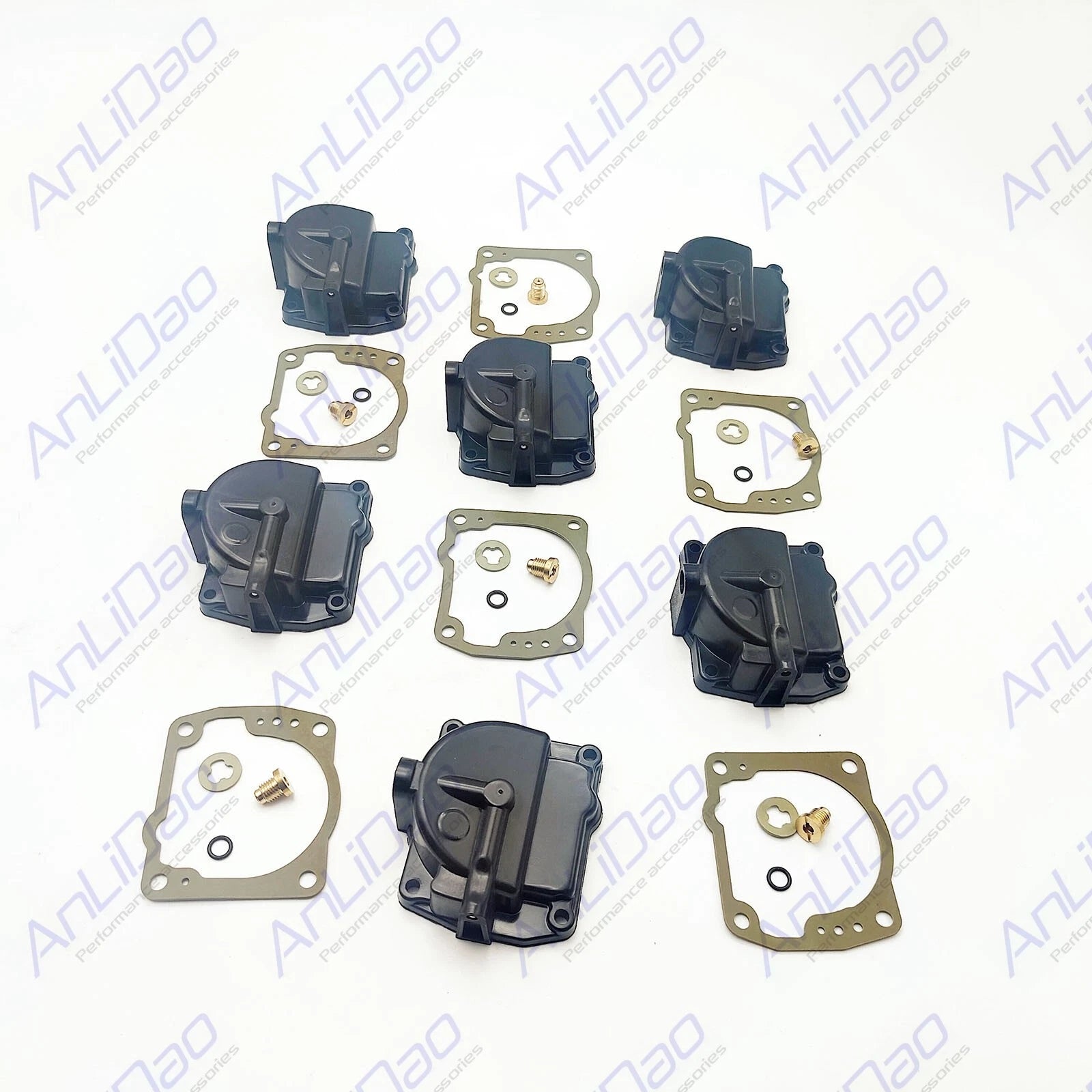6pcs Fit Johnson Evinrude Carburetor Float Bowl Chamber W/gasket
