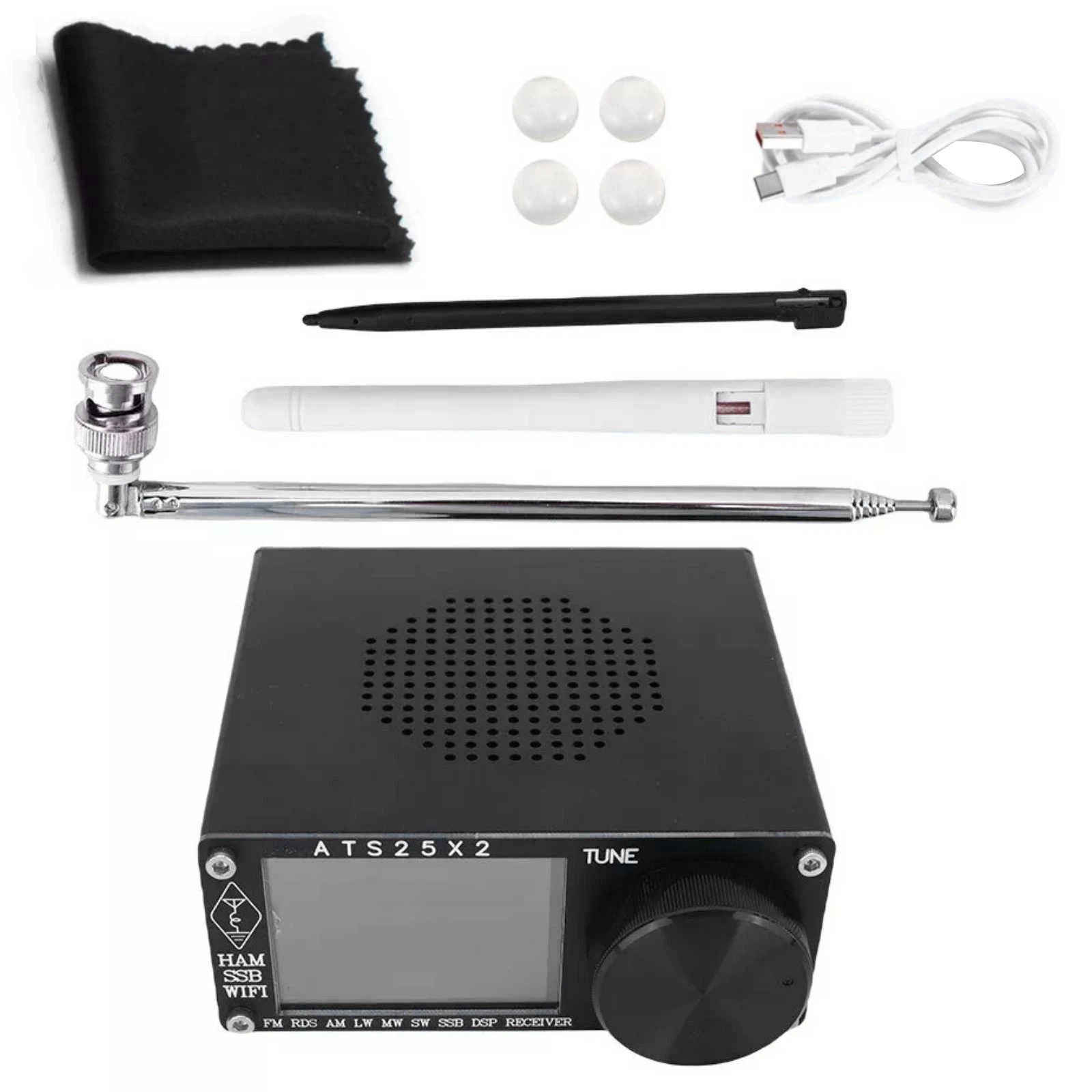 Ats25x2 Wifi Radio Receiver Fm Rds Am Lw Mw Sw Ssb Dsp W/ Color
