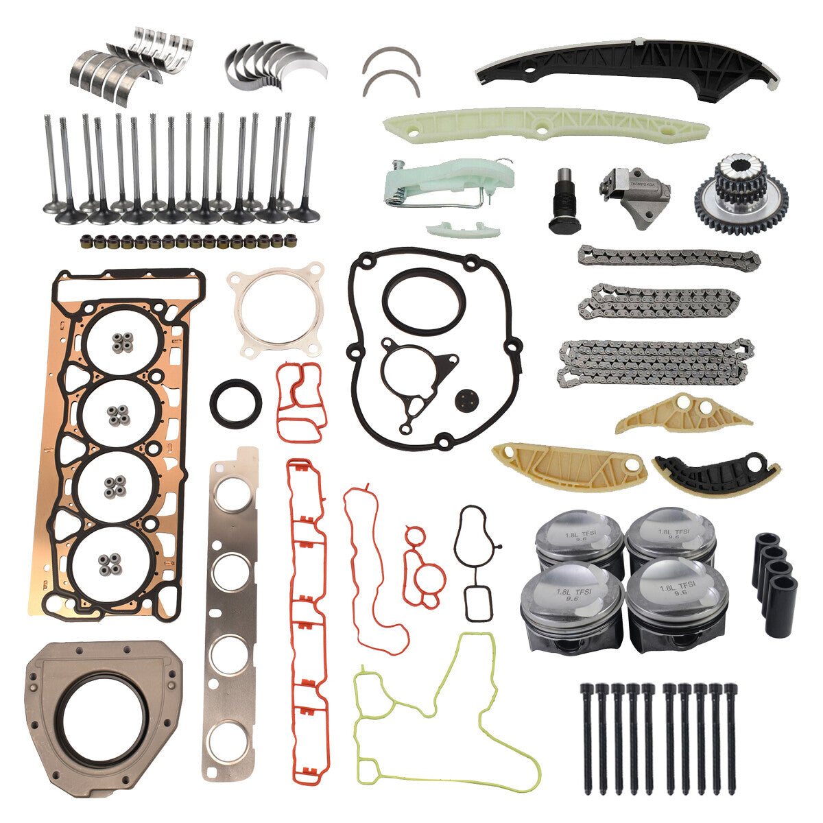 Engine Pistons Rebuild Kit Audi VW 1.8 TFSI by Audi
