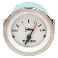 Teleflex Lido White Boat Trim Gauge 2 Inch Evinrude Suzuki by Teleflex