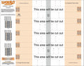 Woodys Studding Template 2.86 For 2-ply Snow Tracks 120-154 Inches