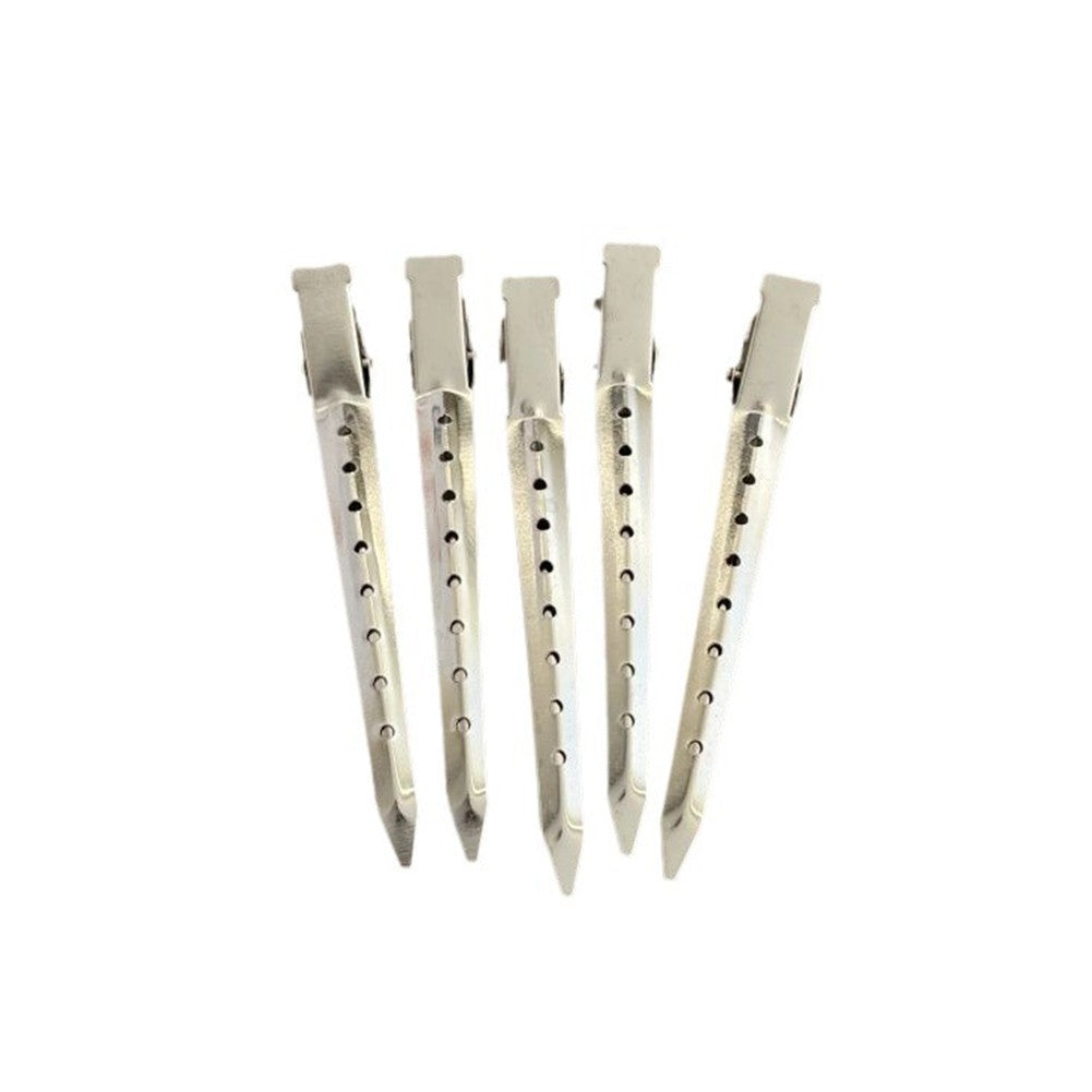 Hair Accessory Alloy Clip Silver Finish