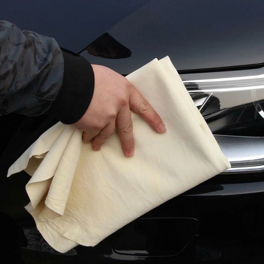 Regular Chamois Leather Cleaning Cloth Car Washing Towel Sizes Trunk