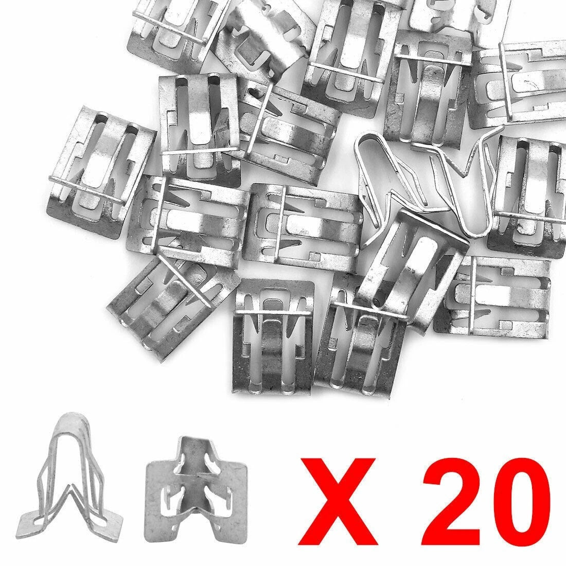 20pcs Metal Retainer Clip Clip Dash Dashboard Fastener Retainer