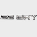 Boat Decal Gray 16 5/8 x 2 1/4 Inch for 22 Bay by Lowe