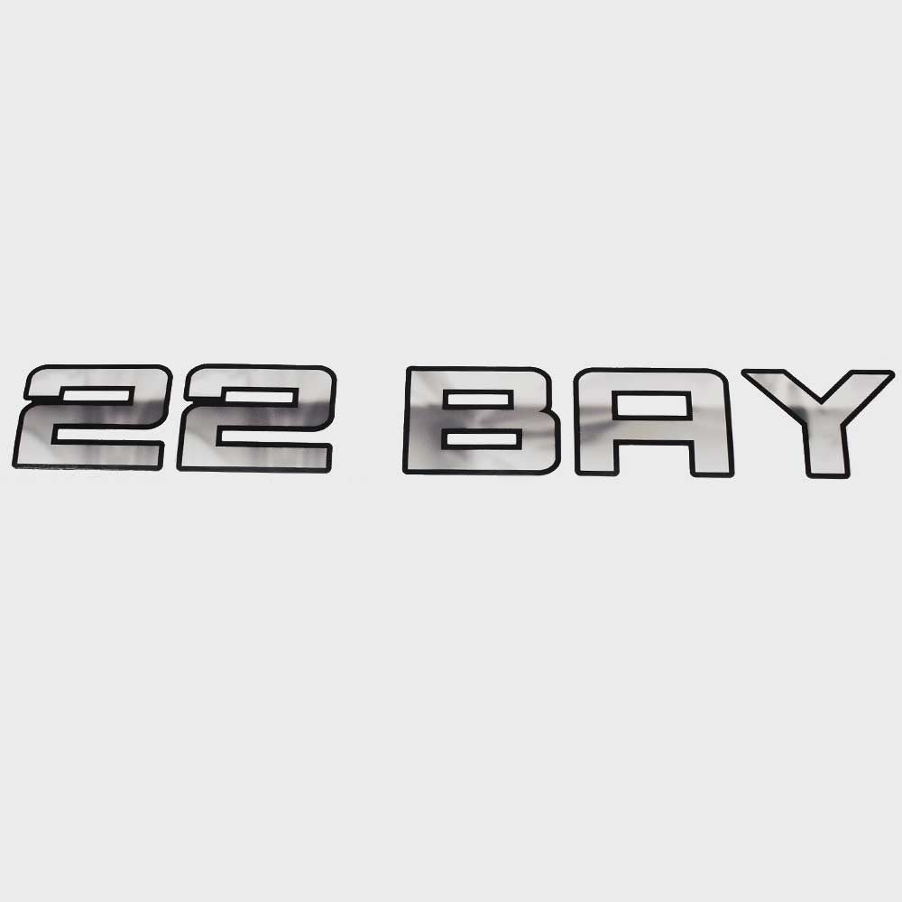 Boat Decal Gray 16 5/8 x 2 1/4 Inch for 22 Bay by Lowe