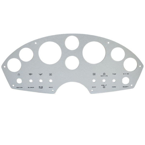 Sea Ray Boat Blank Gauge Panel Aluminum 27 1/4 x 9 Inch by Sea Ray