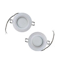 Vista 480302, Charon Round 4'' Dimming Blue Led Light Pair