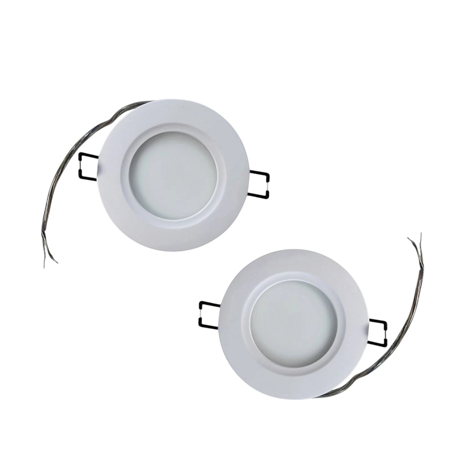 Vista 480302, Charon Round 4'' Dimming Blue Led Light Pair