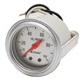 Livorsi Boat Oil Pressure Gauge 2 Inch Silver White by Livorsi