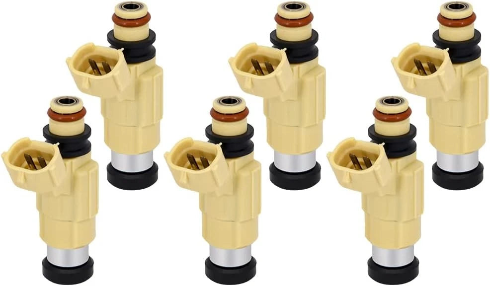 Set Of 6 Fuel Injectors For F200hp F225hp Yamaha 4 Stroke Outboard