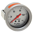 Boat Fuel Pressure Gauge 15 PSI Silver by Livorsi
