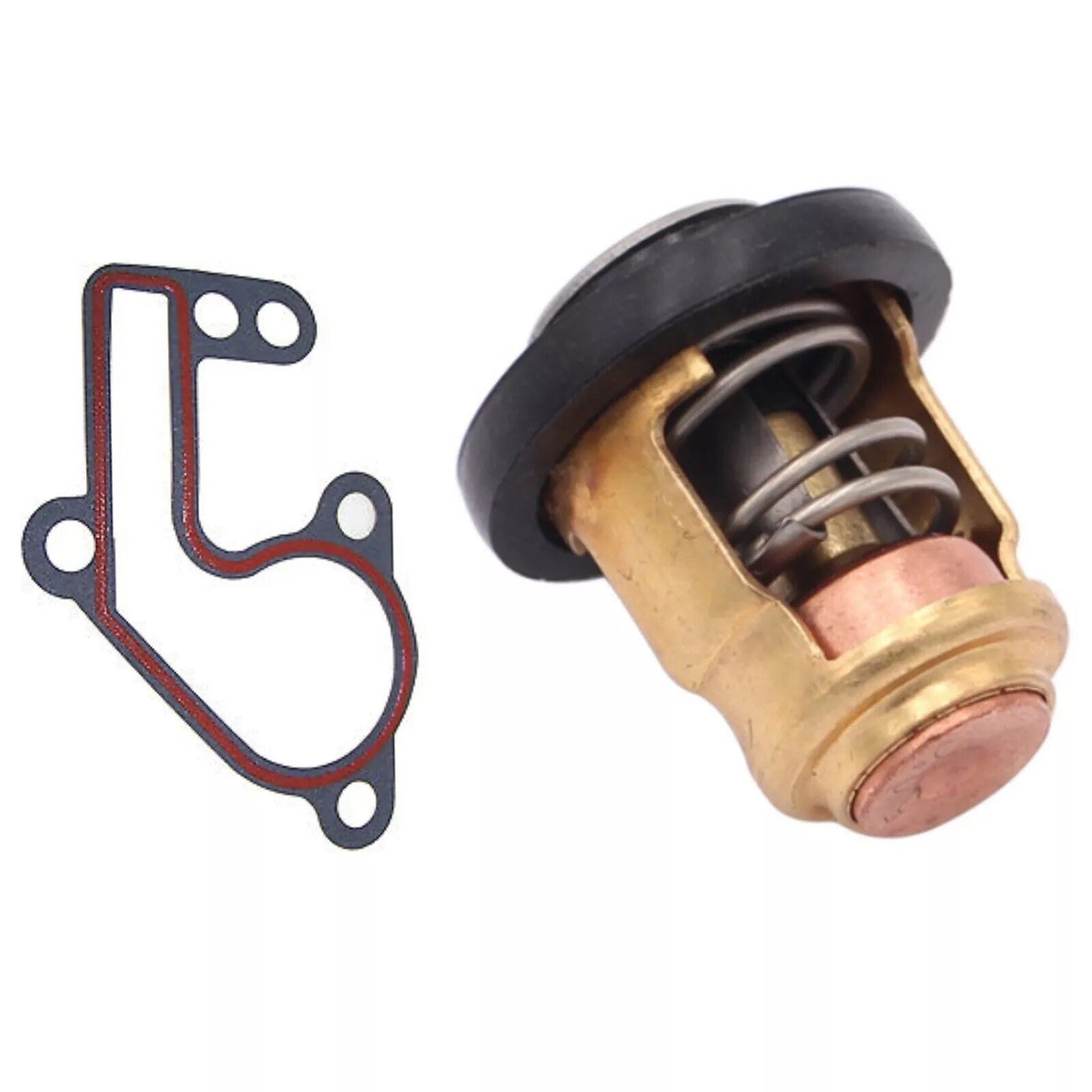 New Thermostat w/Gasket Yamaha 2 Str 9.9 15 20 25 HP Outboard Motor 6E5-12411-10