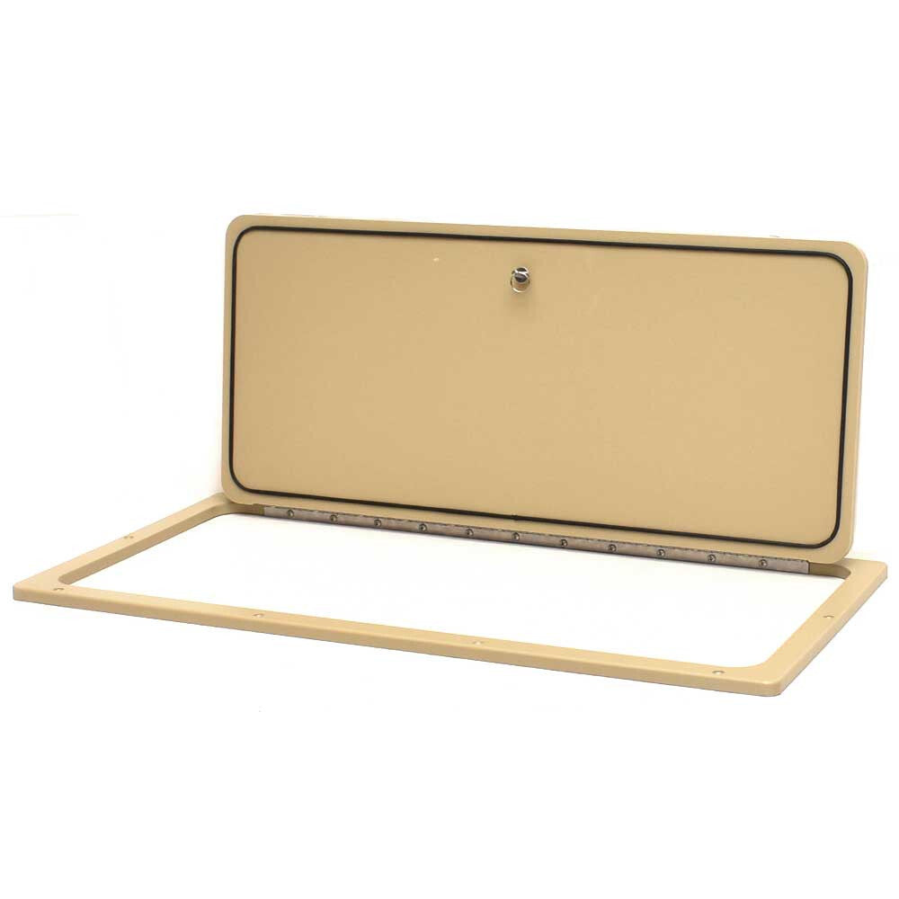 Boat Livewell Access Door Beige Starboard by Jet Technologies