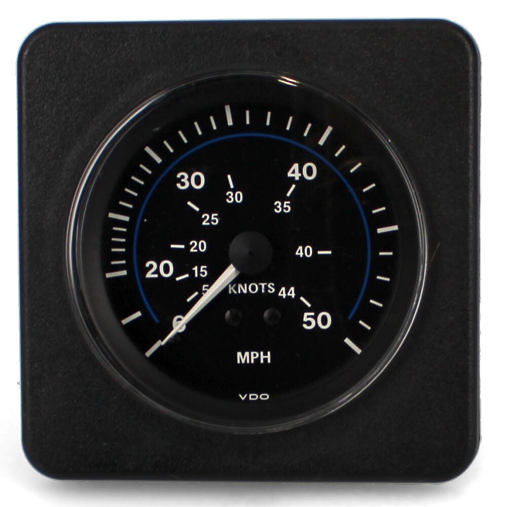 VDO Boat Speedometer Gauge 3 1/4 Inch Black White by VDO