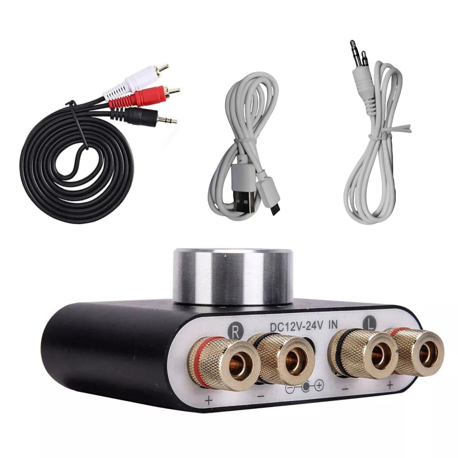 Black Mini Bluetooth 5.0 Digital Power Amplifier Hifi Stereo Audio
