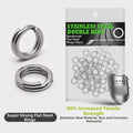 Stainless Steel Split Rings Hook Connectors