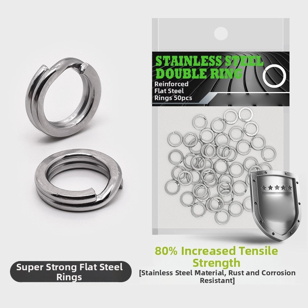 Stainless Steel Split Rings Hook Connectors