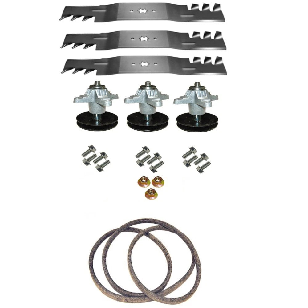 Fits Craftsman 54" Deck Blades Spindles Belt Hardware Rebuild Kit