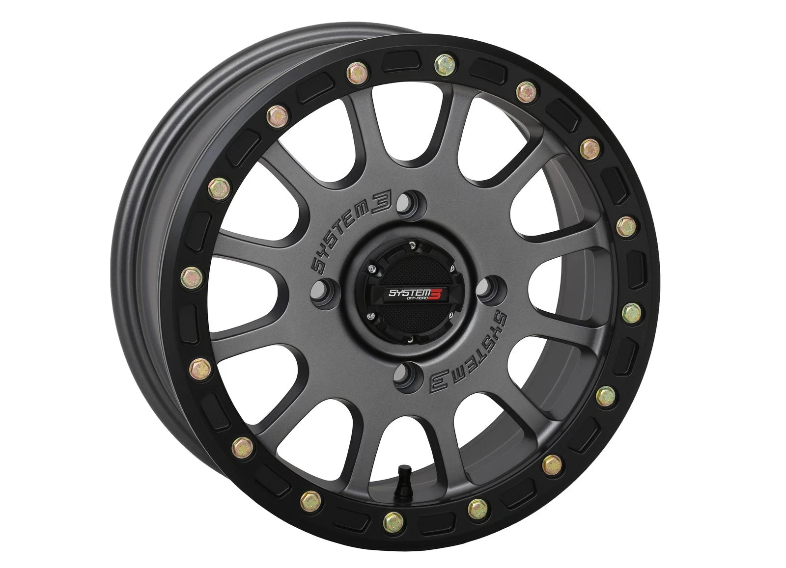 System 3 Sb5 Bl Wheel 15x7 5+2 +38mm Beadlock Fits Polaris Rzr 900/xp