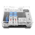 2 Input 2 Output Fuse Box 60a Black With Clear | Hook & Hull Co