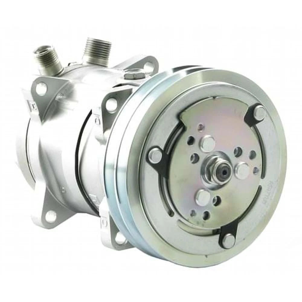 8819553 Sanden Sd5h14 Compressor, W/ 2 Groove Clutch - Fits Allis