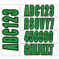 Boat Registration Numbers Green Vinyl