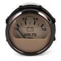 Faria Boat Volt Meter Gauge VP4080A Pontoon Euro Beige 2 Inch by Faria