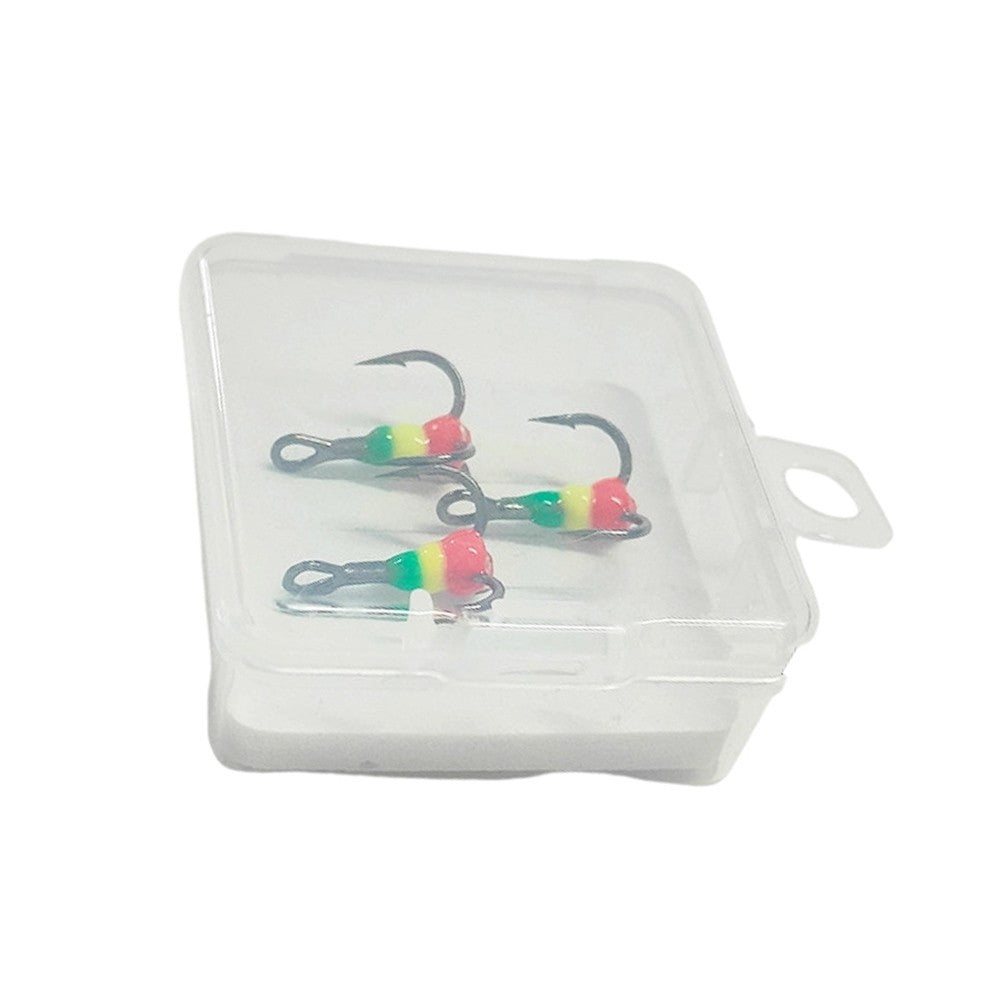Treble Hooks for Ice Fishing - High Carbon Steel