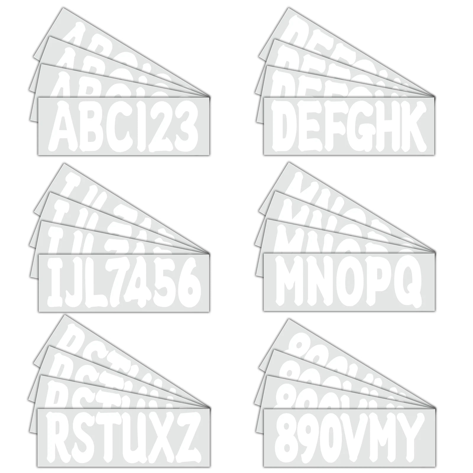 Boat Registration Numbers Decals – Custom Set