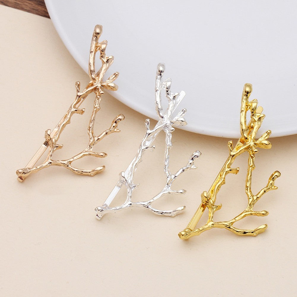 Stylish Metal Hair Clip Tree Branch Alloy Clip
