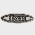 Lund Boat Raised Emblem Decal 2128100 | Tyee Logo Sticker Silver Black