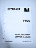 Yamaha Lit-18616-02-8<wbr/>7, F75d Supplementary Service Manual