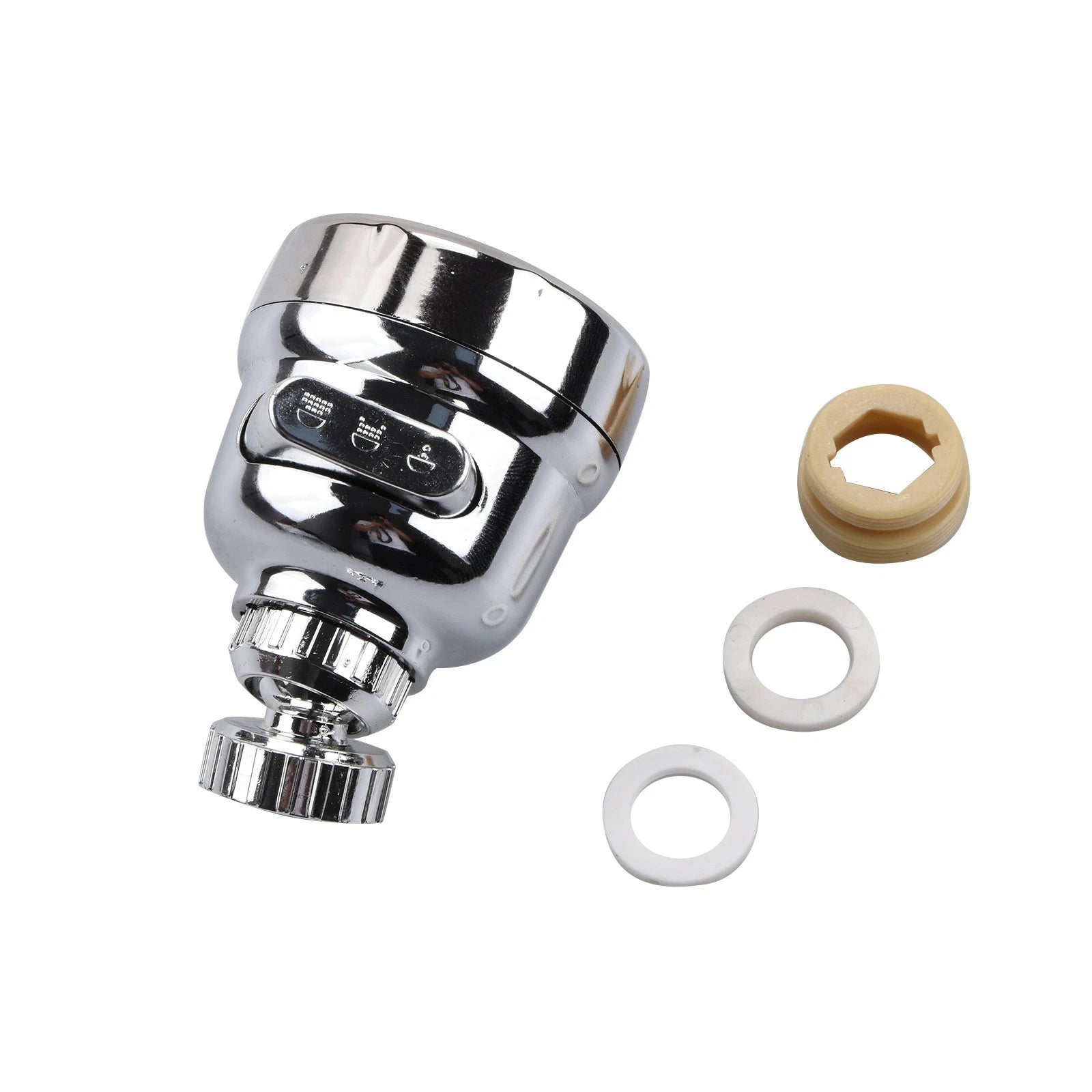 Sink Faucet Sprayer Head 360° Rotating Nozzle With Pulse Shower Mixed