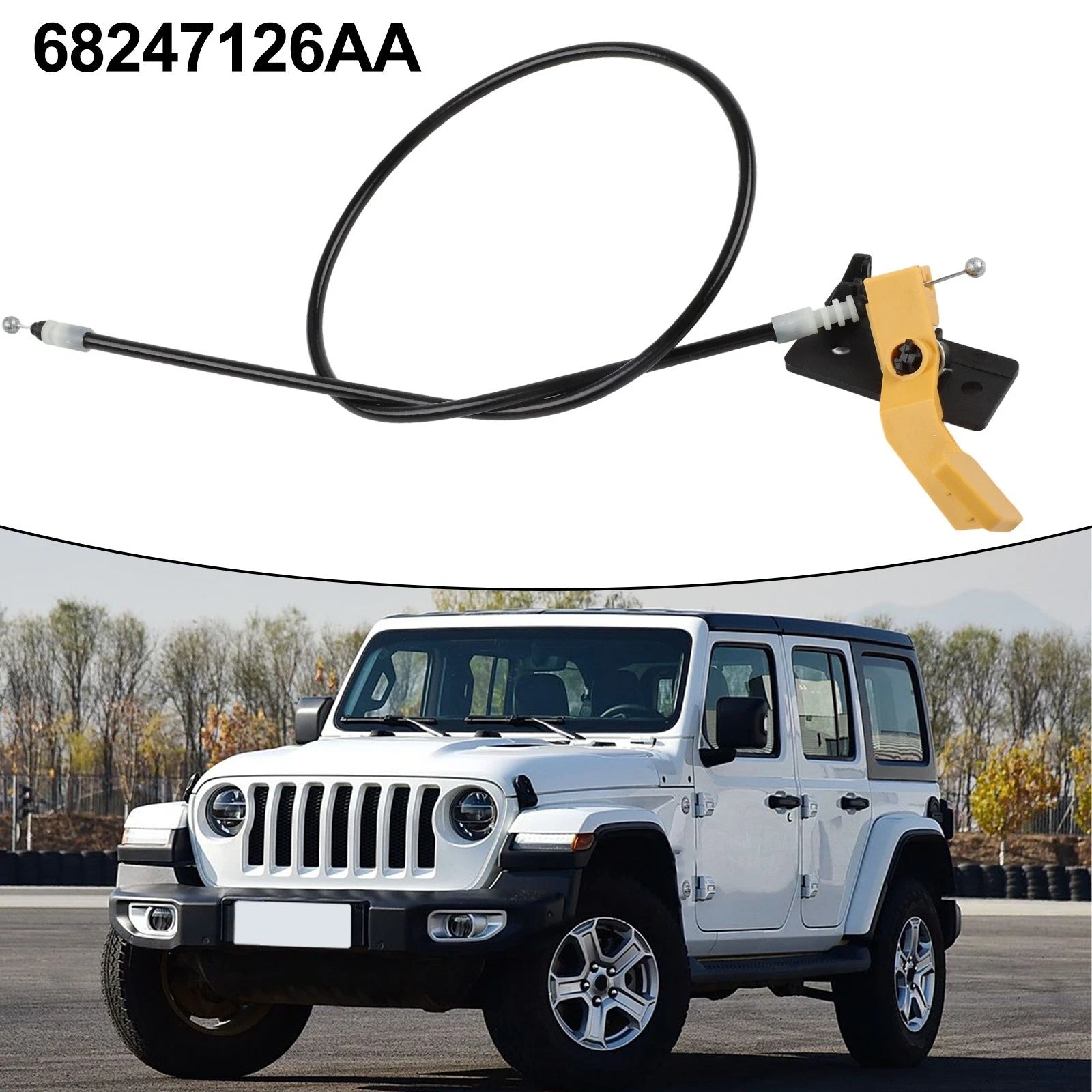 Hood Latch Release Cable Hood Lock Cable Compatible | Hook & Hull Co