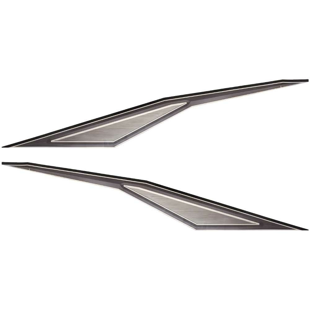 Stingray Boat Hull Graphic Decals Gray Black Stickers by Stingray