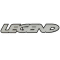 Legend Bass Boat Raised Decal Black Silver Sticker by Legend